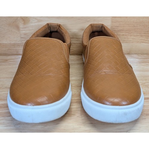 Pierre Dumas Damen 8 hellbraune gesteppte Slipper Turnschuhe Freizeit Komfort Schuhe - Bild 4 von 8