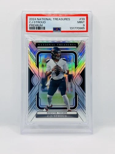 2024 Panini National Treasures Premium C.J. Stroud PSA 9 #/35 Prizm POP 2 #39 CJ