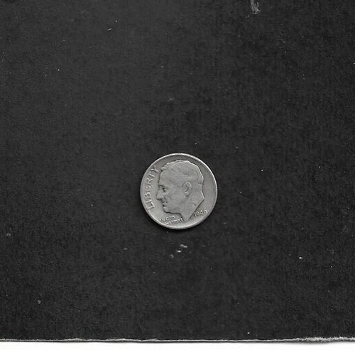 1946 Franklin Roosevelt Dime, No Mint Mark, Very Good Condition, All Legible