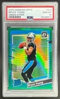 6531 Bryce Young 2023 Donruss Optic 213 Green Hyper Prizm RC Rated Rookie PSA 10