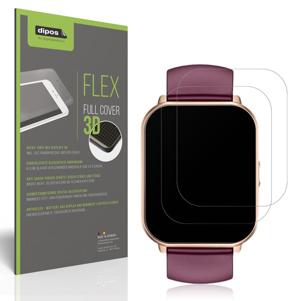 2X Full Cover Schutzfolie Matt FüR Huakua 1.85 Zoll Smartwatch Panzerfolie-image