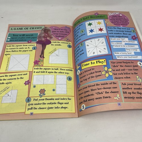 My Barbie Slumber Party Book Golden Books Essential Guide Stickers 1998 PB - Picture 7 of 7