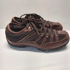 Vintage Sketchers Women's Walking Comfort Leather Casual Sneakers Shoes Brown 7