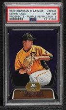 2012 Bowman Platinum Prospects Retail Purple Refractor Gerrit Cole PSA 8 03rx