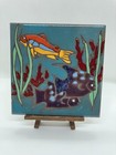 Pacific Blue Tile Co. Sea Life Ceramic Tile Trivet Fish Wall Hanging
