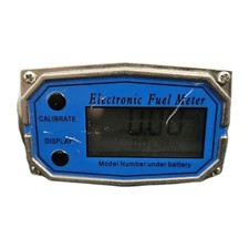 1" NPT Digital Turbine Flow Meter With Digital LCD Display Reads in Gallons