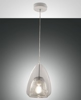 HäNgelampe Wohnzimmer Weiß Glas Metall Ø22 Cm E27 Rund Pendelleuchte KüChe