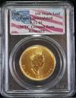 1998 $50 One Ounce .9999 *Wtc* Gold Canada Maple Leaf Pcgs Gem Uncirculated