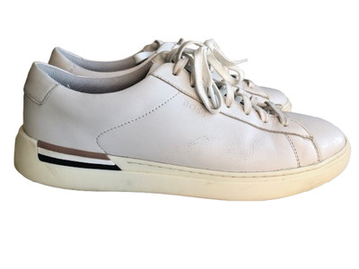 Hugo Boss Clint Tennis White 50502885 Sneaker Smooth Leather Men's Shoes Size 43