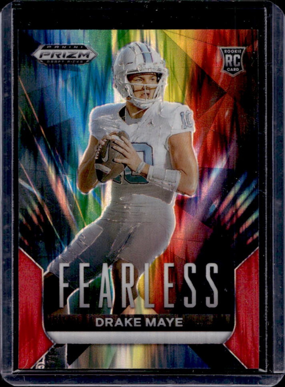 2024 Prizm Draft Picks Drake Maye Fearless RC Red Flash #/49 Tar Heels