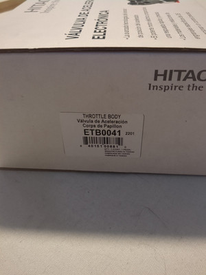 Hitachi ETB0041 Electronic Throttle Body 