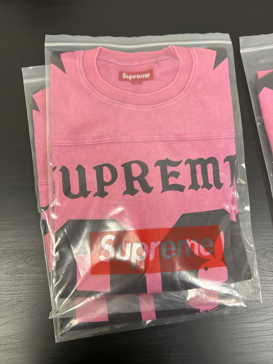 SS26 Supreme Playboy L/S Football Top Pink L | eBay
