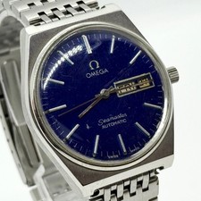 OMEGA Watch Seamaster Silver Case Navy Dial Automatic Men's Auth