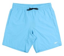 REEBOK Workout Ready 9" Woven Shorts sz S Small Bold Cyan Blue