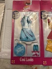Vintage Mattel Barbie Teen Skipper Cool Looks Fashions Blue Dress Shoes 68662