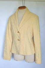 ANNE KLEIN Cotton Blend Ivory Women's Blazer Jacket Size 8 NWOT