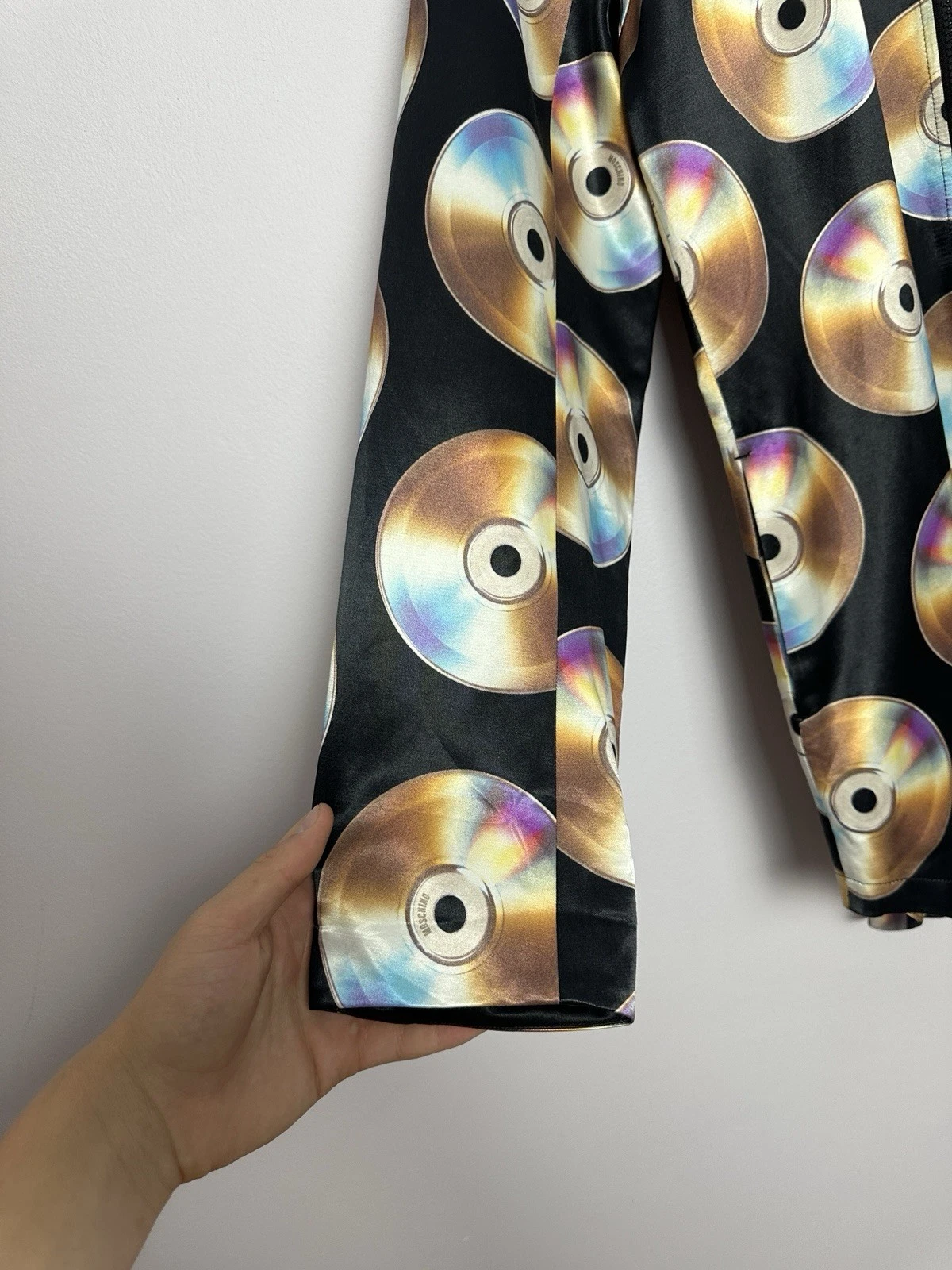 MOSCHINO x H&M Giacca Donna Stampa Compact Disc Taglia 34(S) Donna