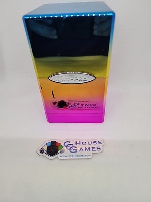 Ultra Pro Rainbow Satin Cube Deck Box Dice Tray #SL Used Nice MTG *CCGHouse*BM