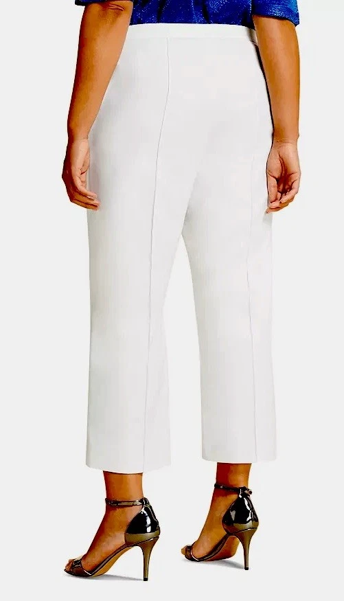 Женские белые брюки Marina Rinaldi Raduno размер США 20 новые с ценниками MR 29 - Изображение 3 из 4