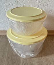 NEU Frühling Set Tupperware TAFELPERLE 2,1 L + 3,5 L Gelb klare SCHÜSSEL OVP