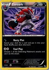 Zoroark Reverse Holo 71/114 Holo Rare Black and White LP Pokemon Card on eBay