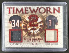 2022 Leaf In the Game Used Walter Payton Bronko Nagurski Bronze Jersey #/40