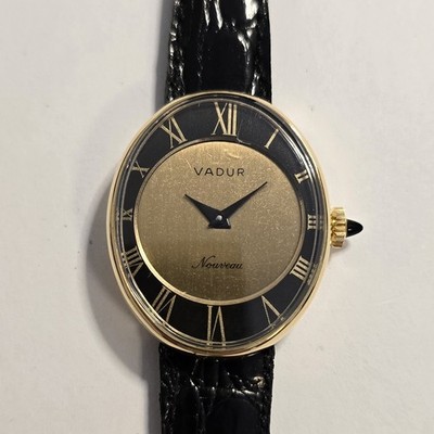 Vadur Nouveau Vintage Uhr NOS Ellipse Handaufzug Kaliber Lorsa 8FA