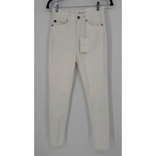KANCAN HIGH RISE SUPER SKINNY JEANS WHITE STRETCHY SIZE 26 / 5