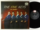 Five Keys - On Stage LP - Capitol - Rare Thumb Cover Black Label Mono
