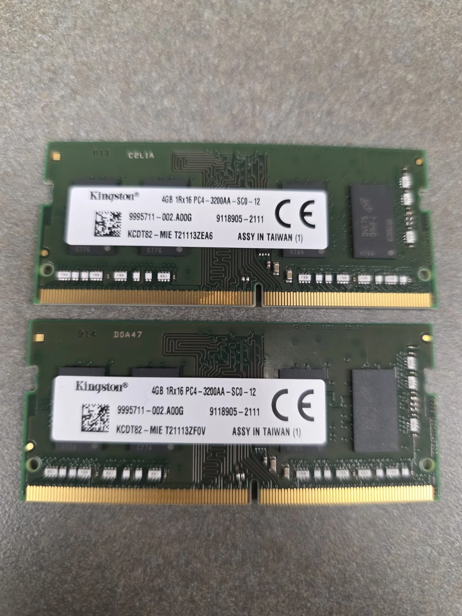 Kingston DDR4 SDRAM 4 GB Capacity per Module Memory (RAM) for sale