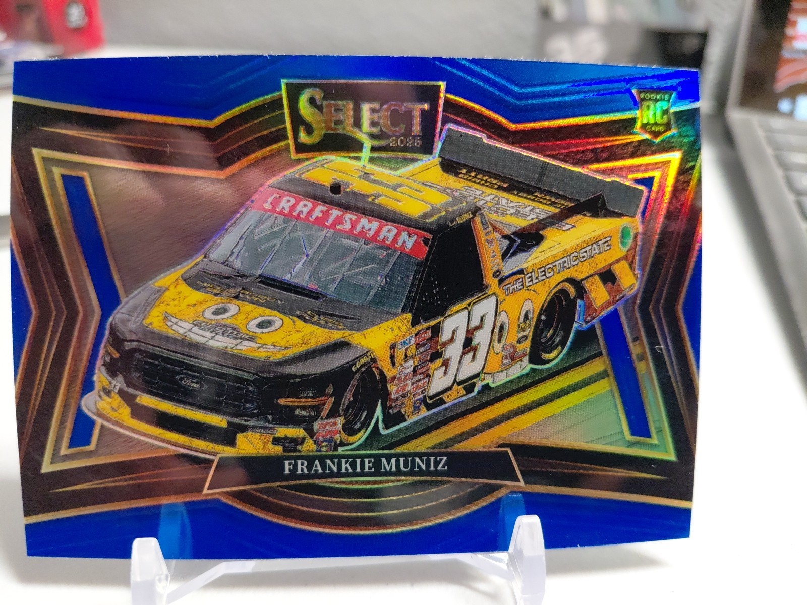 2025 Select Racing Frankie Muniz Pit Road Blue Prizm Parallel 144/175 SP RC 