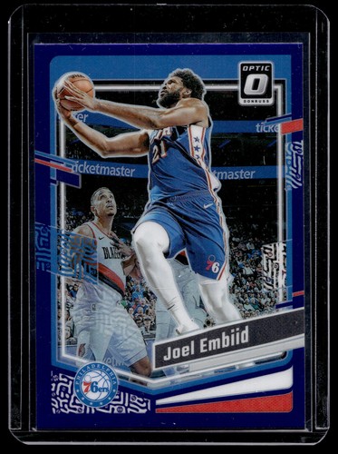 2023-24 Donruss Optic #124 Joel Embiid Purple - Picture 1 of 2