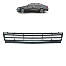 Gitter Blende Stoßstange Mitte für VW Passat B7 2010-2014 Schwarz