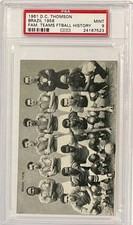 1961 D.C. THOMSON BRAZIL TEAM (RARE PELE) *POP 2* PSA 9 MINT ((HIGHEST GRADED))