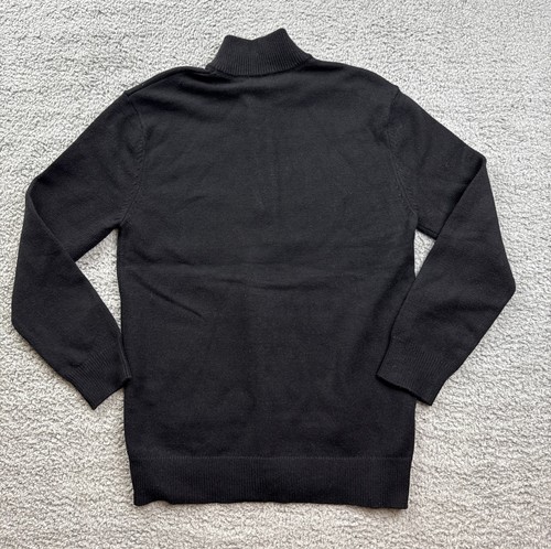 Art Class Boy's Size XL (14) Quarter Zip Pullover Sweater Black - Picture 2 of 8