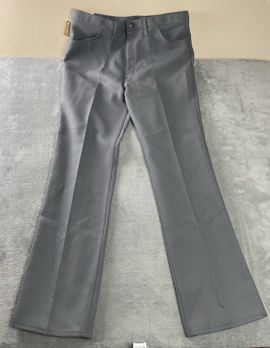 Wrangler Wrancher 82GY 100% Polyester Mens Dress Jeans Bootcut