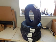 New Set of 4 Mini Truck Mud & Snow Tires Bridgestone RD-604 Steel 145R12 LT 12"