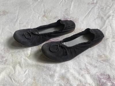 CLIC! Mädchen Ballerina Schuhe Wild Leder Gr.34 girls shoes slipper suede