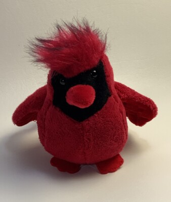 Ganz Webkinz Lil' Kinz Cardinal Plush Red No Code Bird Stuffed Animal Toy HS503