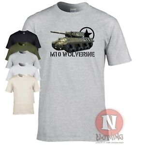 M10 Wolverine Tank Destroyer T Shirt Military Ww2 D Day History Us Army Wwii Wot Ebay