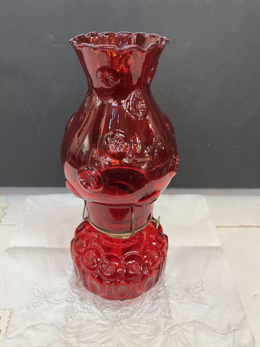 LE Smith Moon and Star Ruby Red Glass Oil Lamp | eBay LE Smith Moon and Star Ruby Red Glass Oil Lamp | eBay
