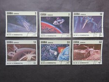 Caribbean 1985 Mi No. 2934 - 2939 Cosmonaut Day Cosmonautic Day Complete