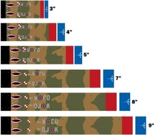 White Water Archery WWII Fighter Spitfire Arrow Wraps 15pc Choose Length Width