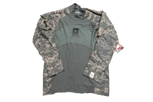 Vtg 70s US Army OG-107 Shirt Mens Medium Green Cotton Sateen