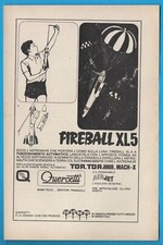 Quercetti Fireball XL5 pubblicità advertising werbung italian clipping MA1294