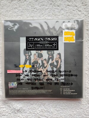 EVERGLOW −77.82X−78.29 Signed Promo Album Autographed +Message