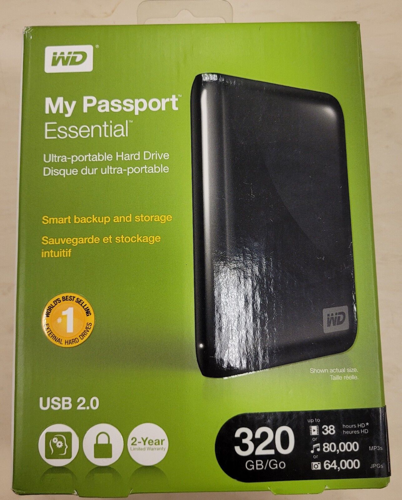 Disque dur externe portable My Passport WD (1 To à 5 To)