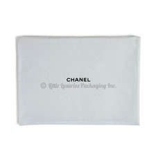 BRAND NEW Authentic Chanel White Eyelet Clothing Garment Travel Bag 14 x 10