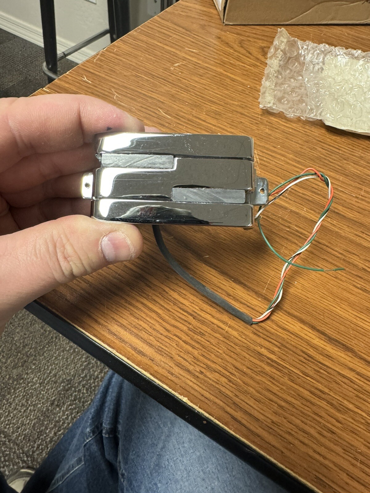 lace sensor pickups used- Alumitone Humbucker chrome