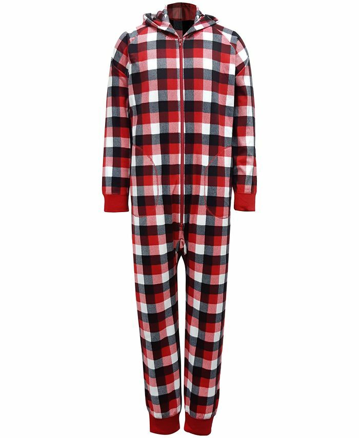 Family Pajamas Matching Child S Buffalo Check One Piece Pajama Size 14 16 910 Ebay